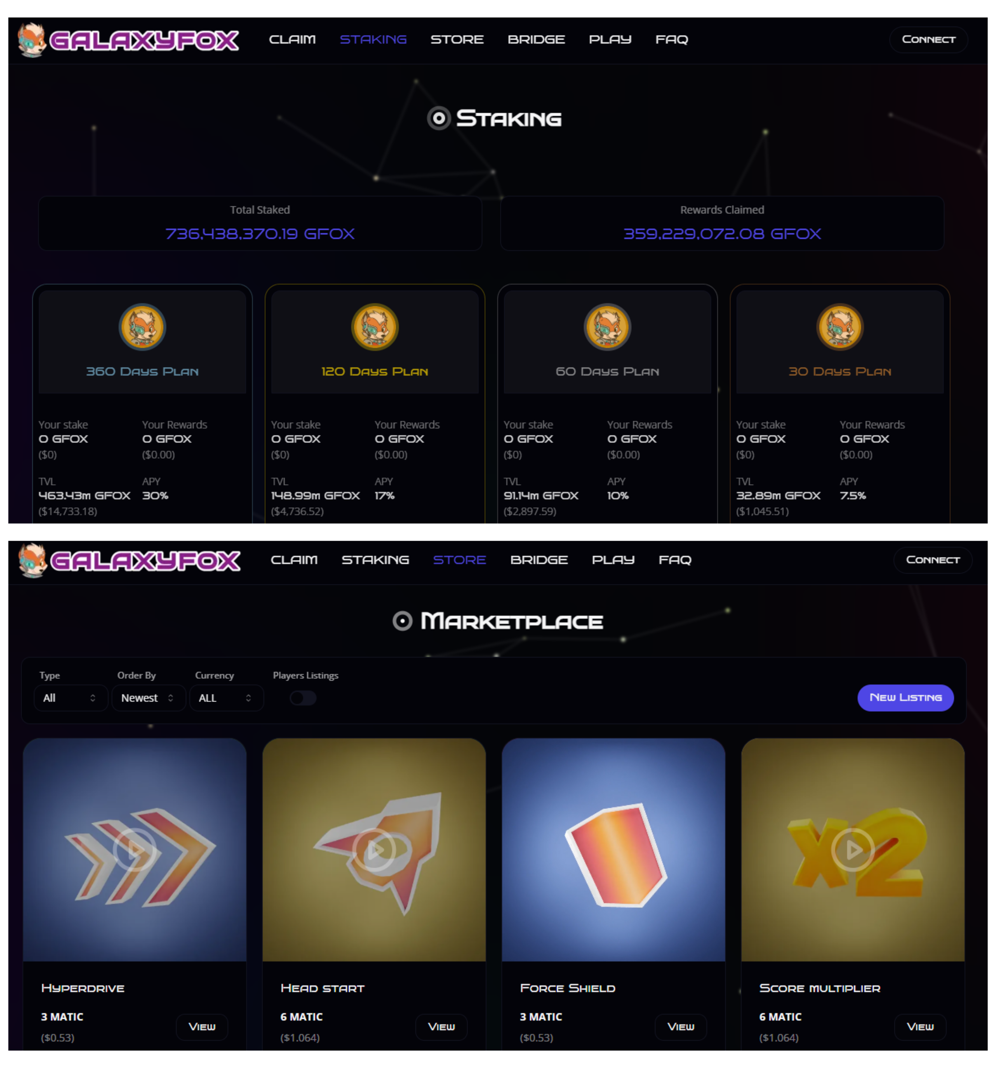 Galaxy Fox Portfolio Development Preview