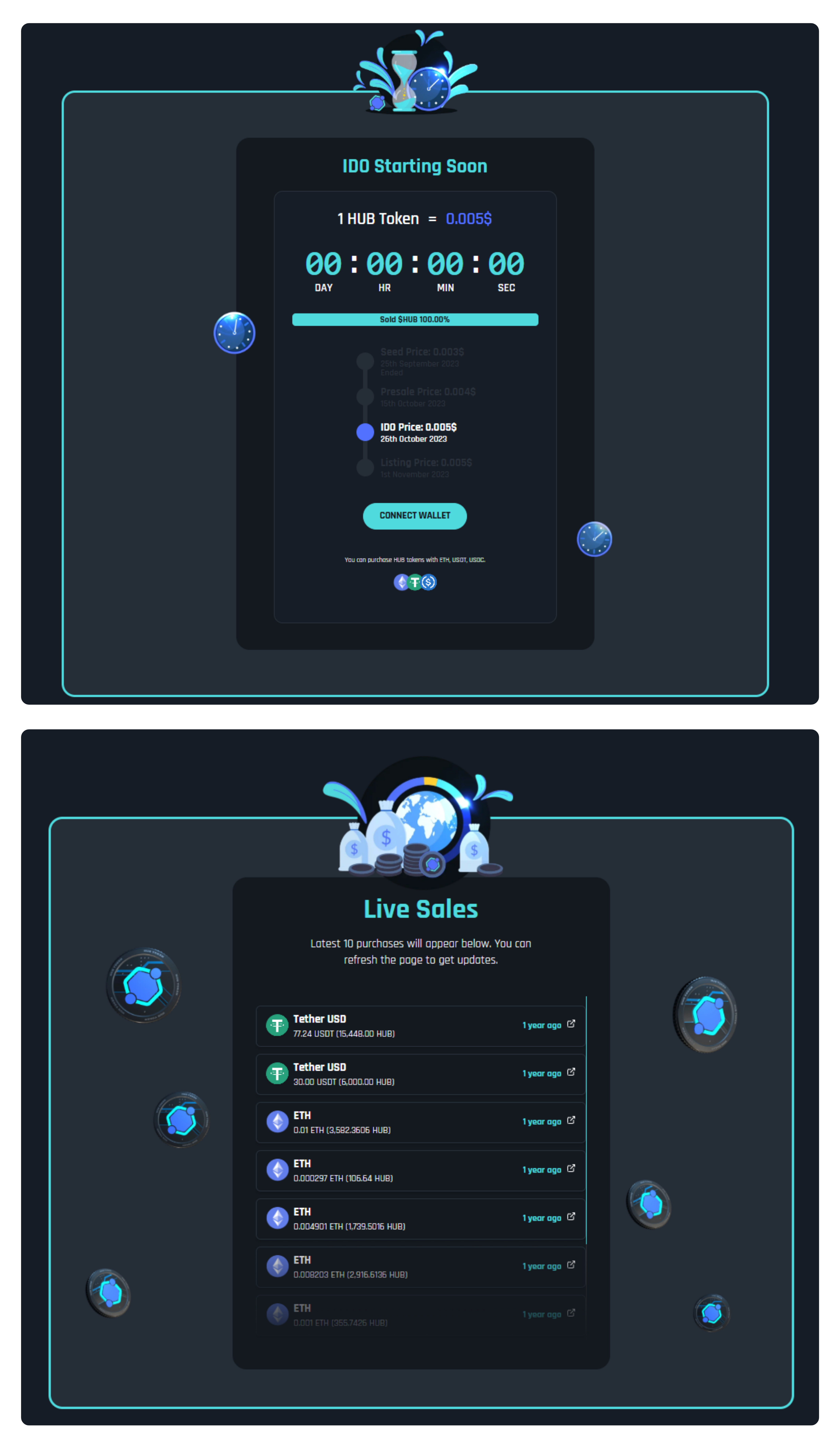 HUB Token Portfolio Development Preview