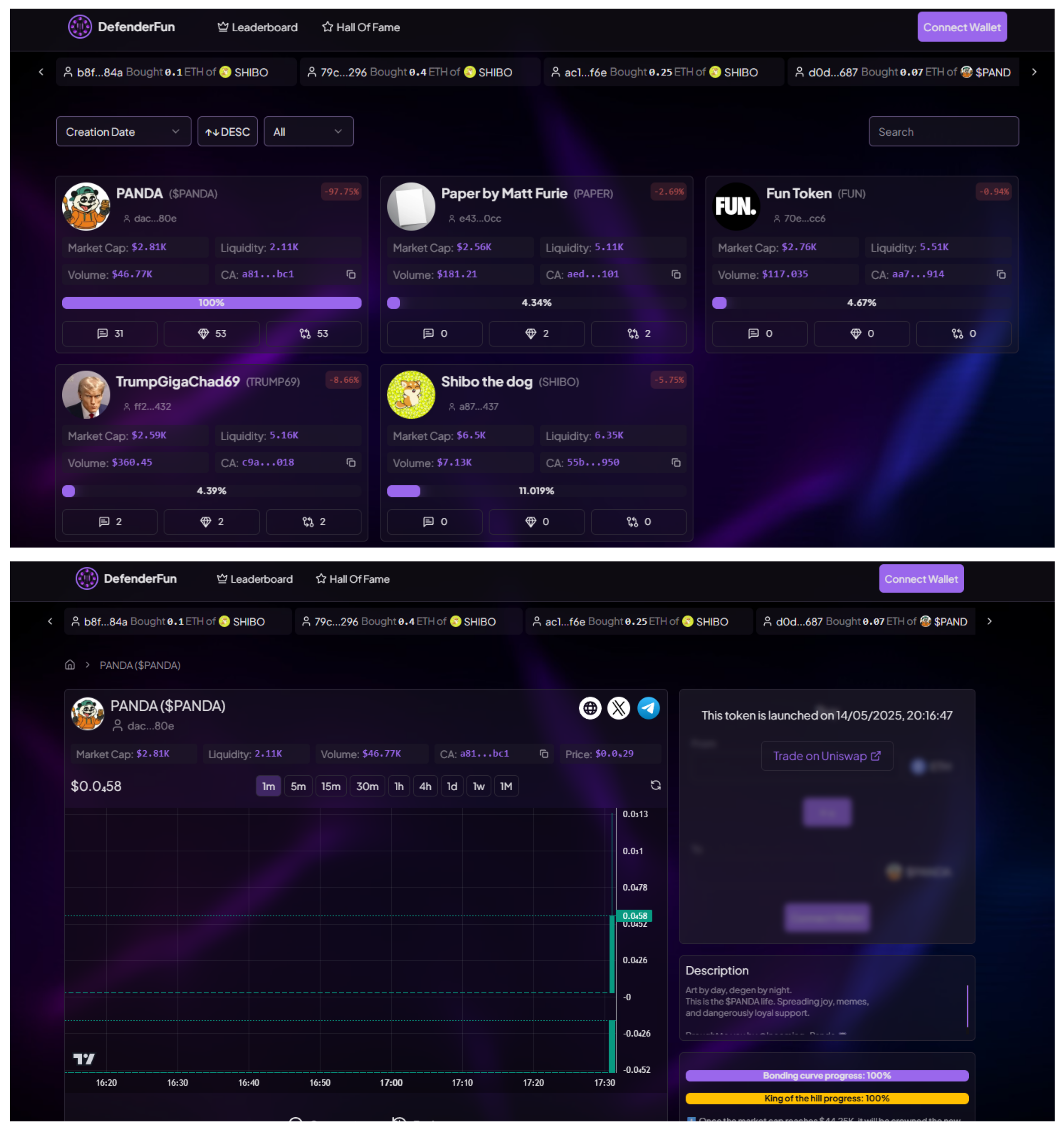 Defender Fun Portfolio Development Preview