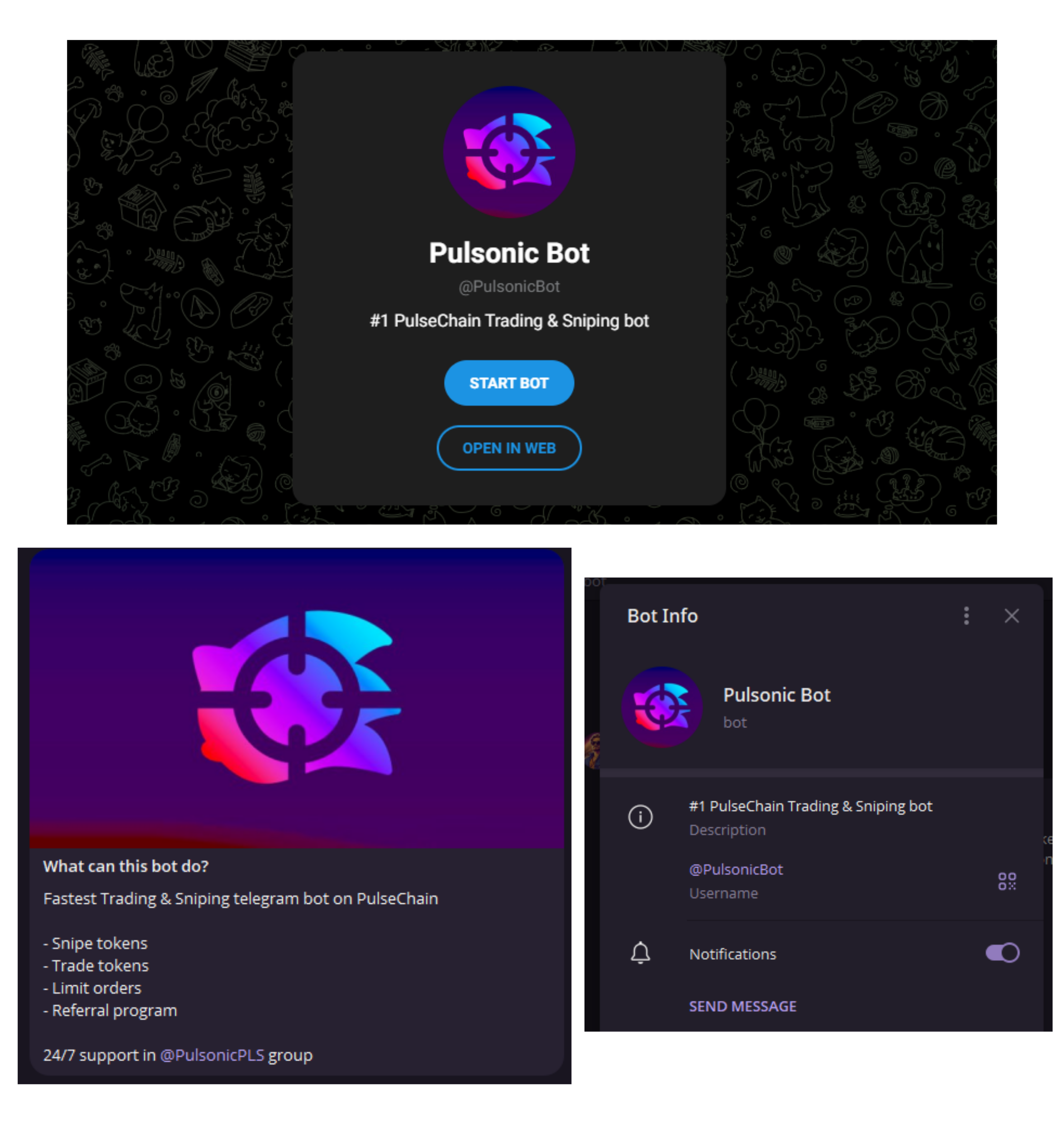Pulsonic Bot Portfolio Development Preview