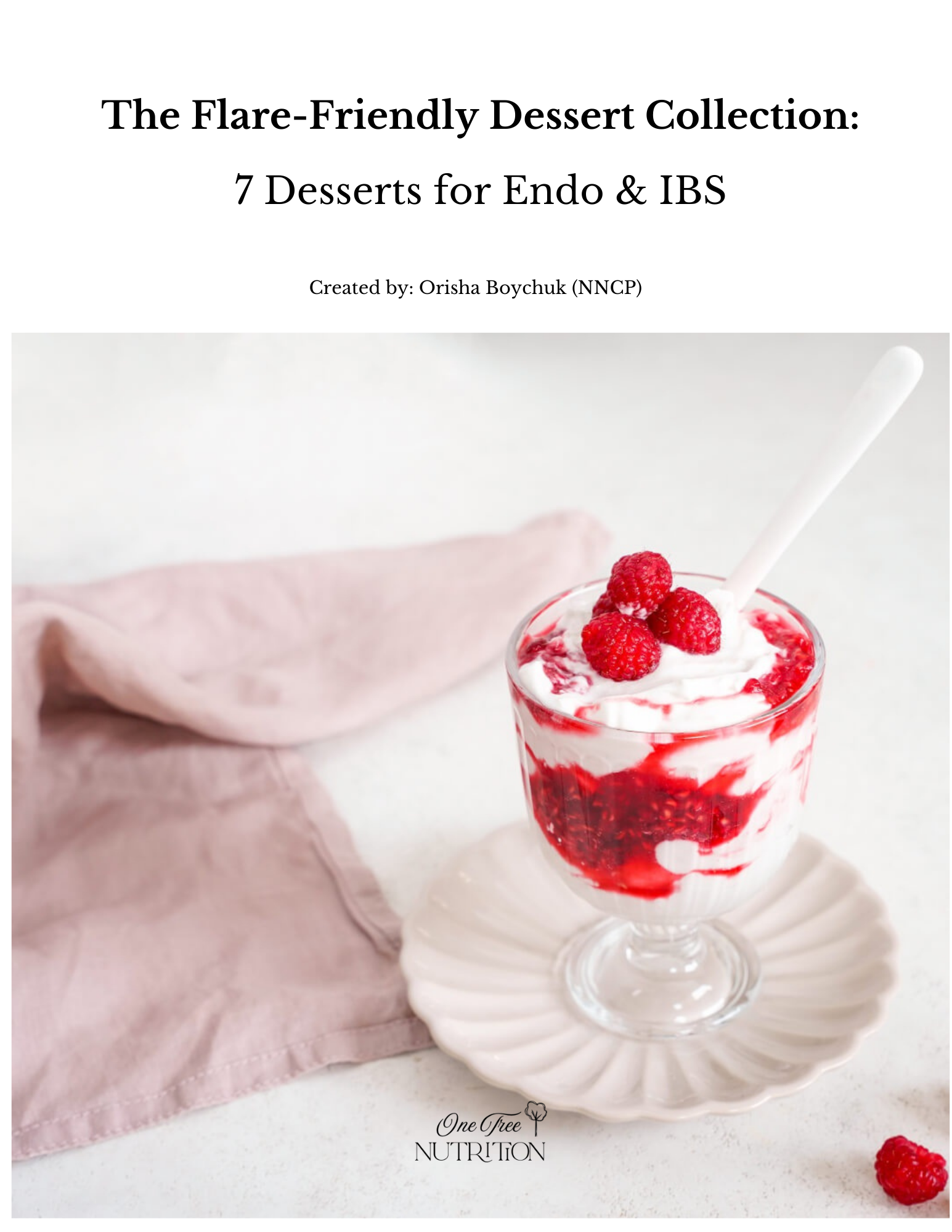 Chronic pelvic pain, endometriosis and IBS anti-inflammatory dessert recipes