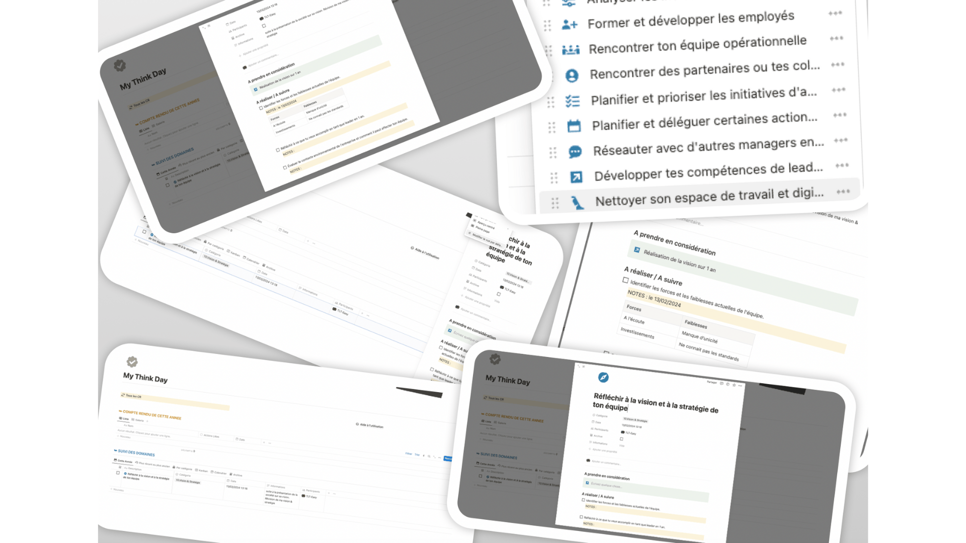 Template Notion pour suivre ta stratégie ( My Think Day )