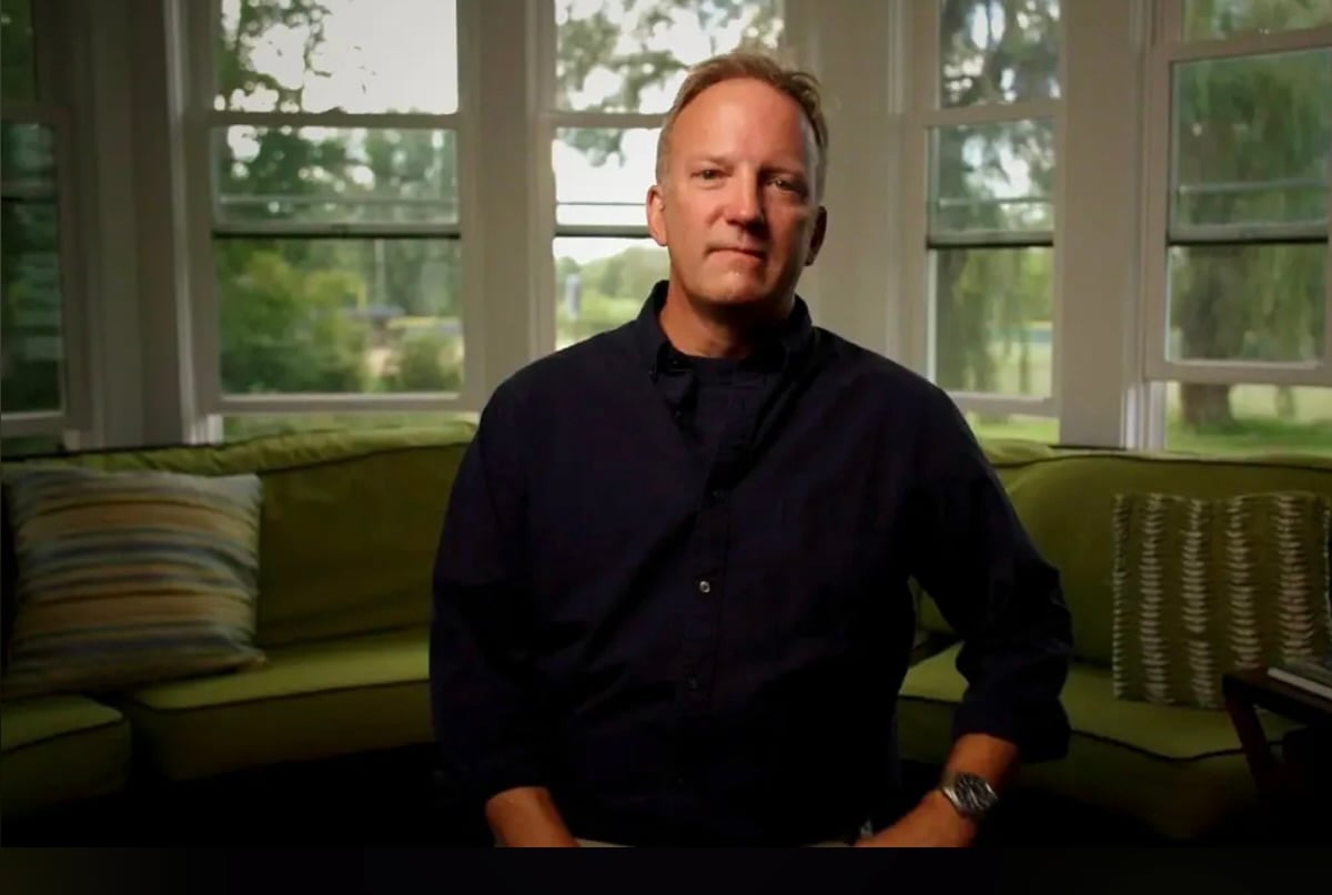 man in black shirt