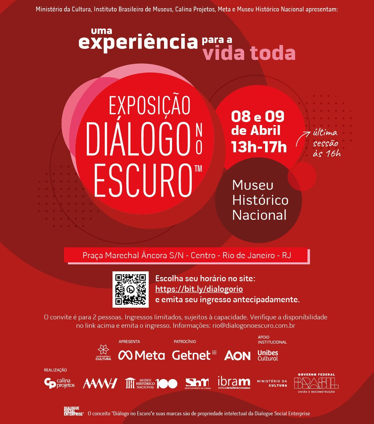Poster of the new Dialogue in the Dark exhibition in Rio