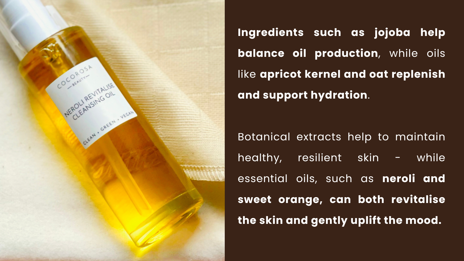 double cleansing with neroli cleansing oil