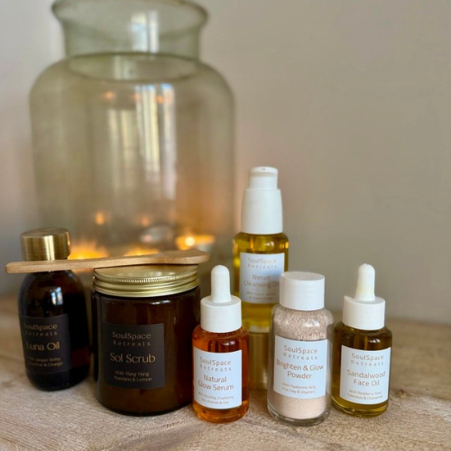 Buy Fiona's skincare from Soulspace Retreats via mailorder