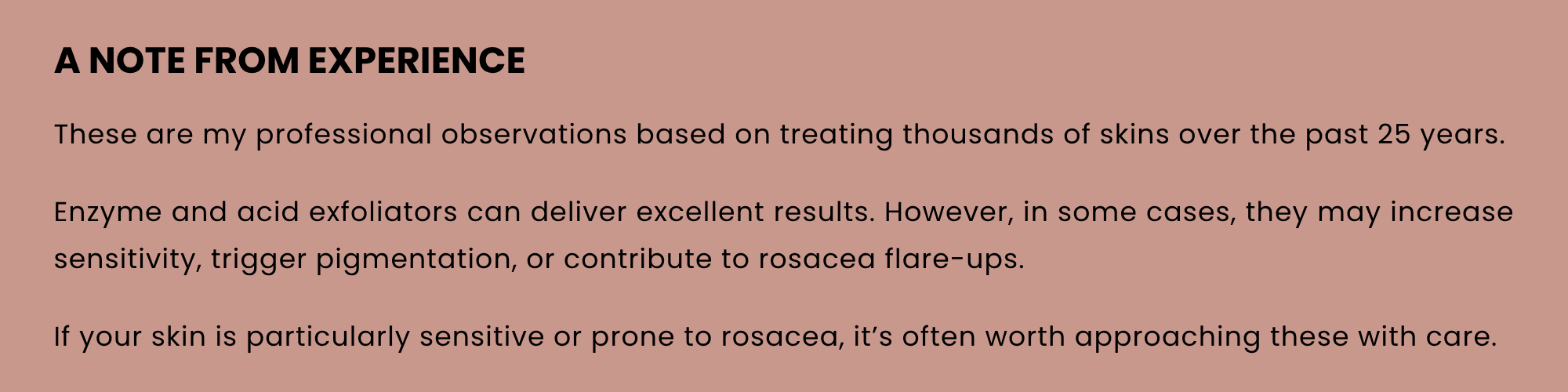 Facialist Fiona Tutte